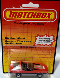 Matchbox  1984 Chevrolet Corvette C4 Coupe (Error Card)