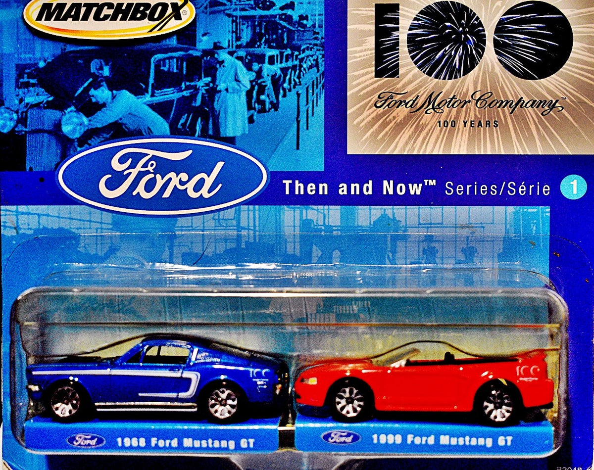 Matchbosx - Avon Promo Set - Then and Now Series - Ford 100th Anniversary Mustang Set