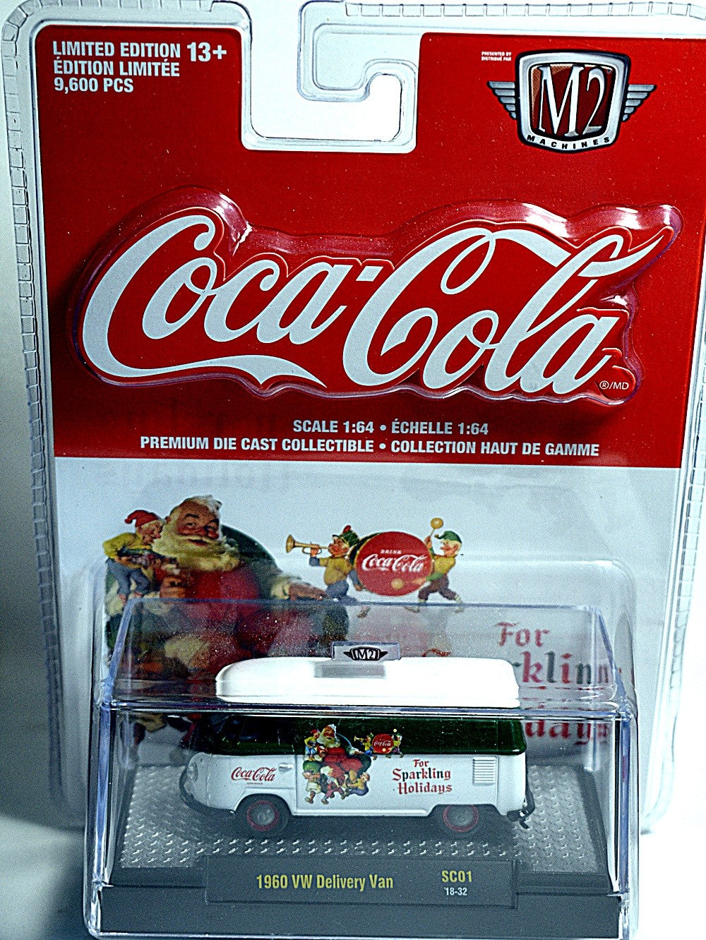 M2 Machines - Coca-Cola - 1960 Normal Rockwell Santa Claus VW Delivery Van