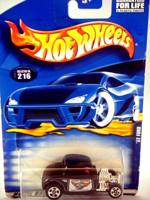 Hot Wheels 32 Ford Deuce Coupe CA State Trooper Police Car