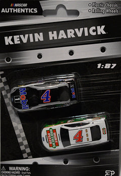 NASCAR Authentics -  HO Scale - Kevin Harvick Hunts Brothers Pizza, and Mobile  Ford Mustang set