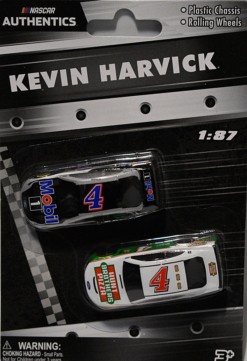 NASCAR Authentics -  HO Scale - Kevin Harvick Hunts Brothers Pizza, and Mobile  Ford Mustang set