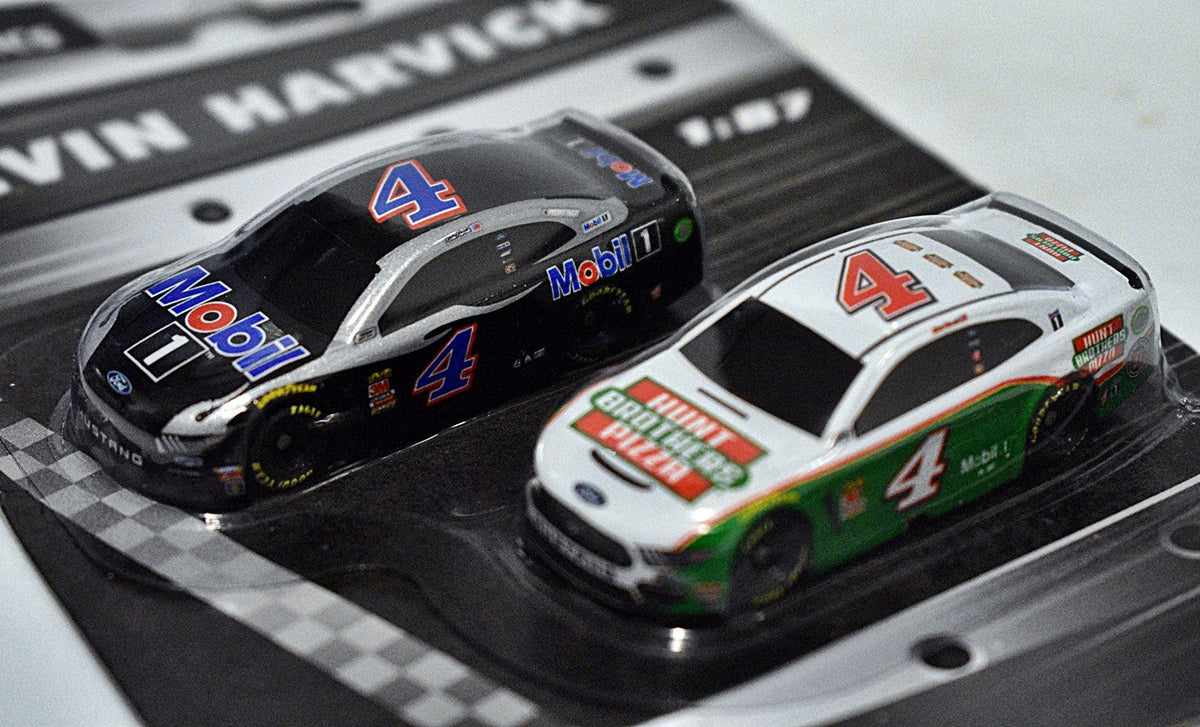 NASCAR Authentics -  HO Scale - Kevin Harvick Hunts Brothers Pizza, and Mobile  Ford Mustang set