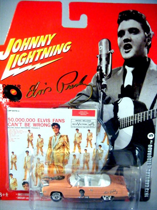 Johnny Lightning Rock Art  Elvis Presley 1973 Cadillac Eldorado Convertible