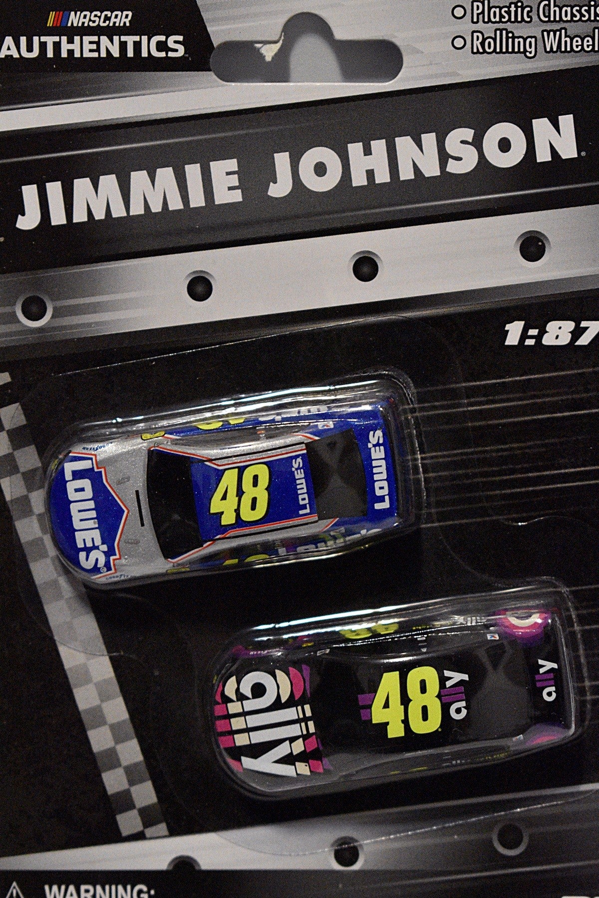 NASCAR Authentics -  HO Scale - Jimmie Johnson Lowe's & Ally Chevrolet Camaro set