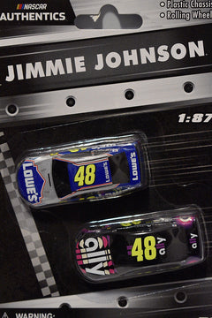NASCAR Authentics -  HO Scale - Jimmie Johnson Lowe's & Ally Chevrolet Camaro set