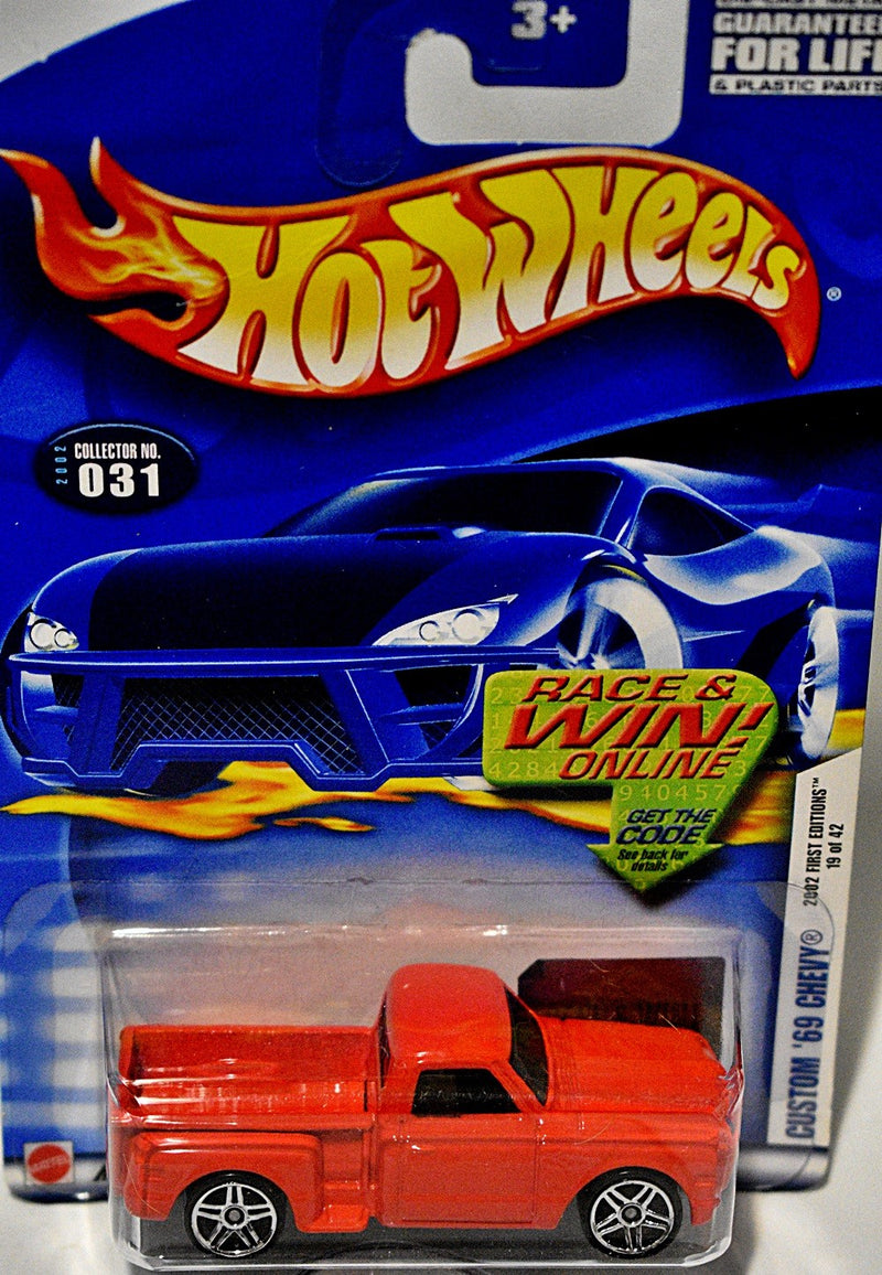 Hot Wheels 2002 First Editions Series -1969 Chevrolet Stepside Pickup Truck