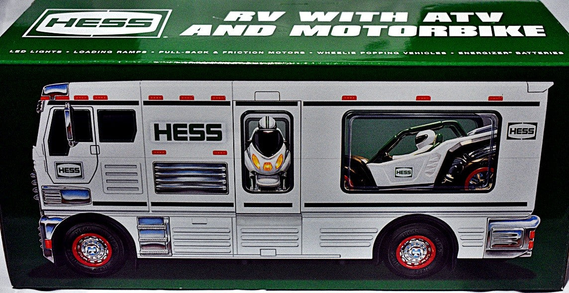 Hess 2018 RV with ATV and Sport Bike Motorcycle
