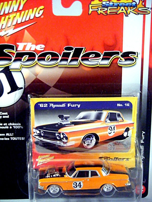 Johnny Lightning Street Freaks-Spoilers - 1962 Plymouth Fury