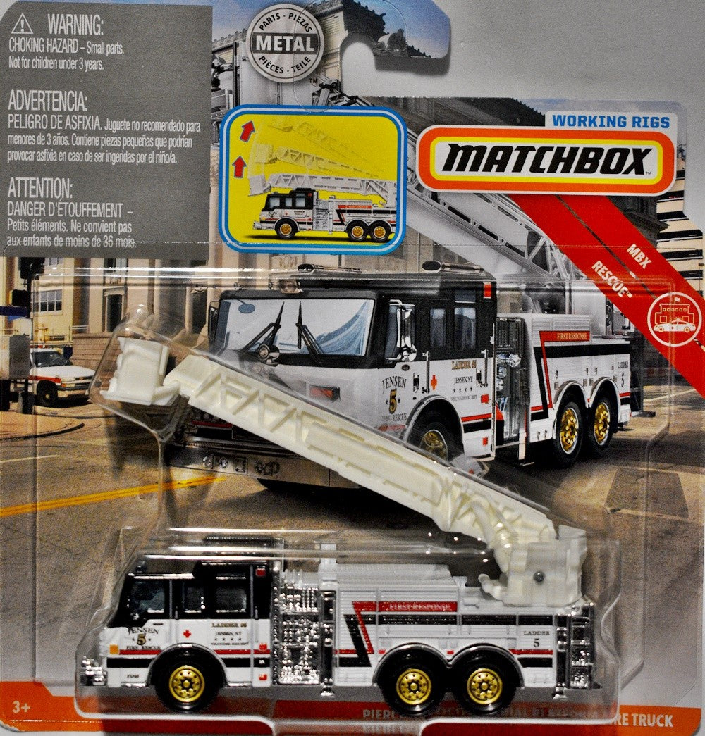 Matchbox Working Rigs Pierce Velocity Aerial Ladder Fire Truck