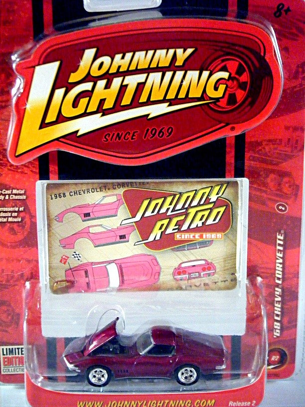 Johnny Lightning Retro - 1968 Chevrolet Corvette Coupe
