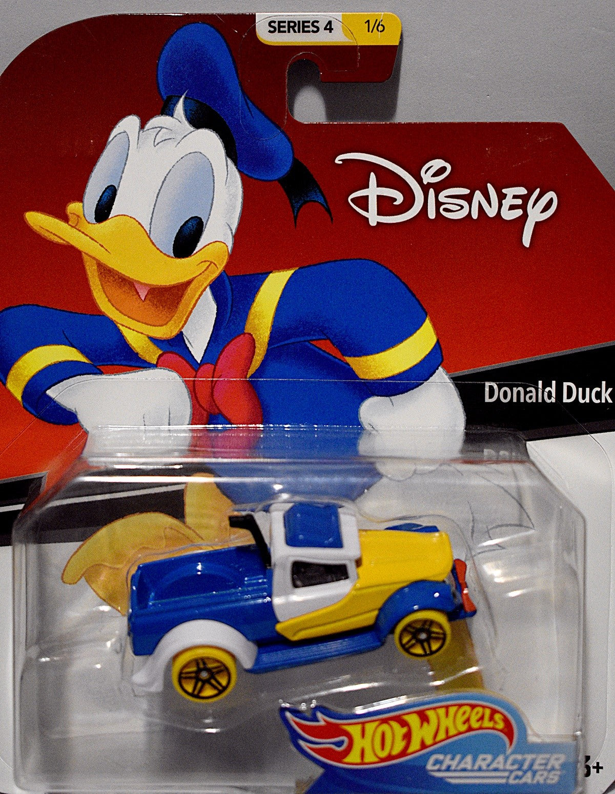 Hot Wheels  Disney - Character Cars - Donald Duck Hot Rod Pickup Truck