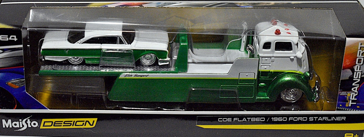 Maisto - Tow & Go - 1960 Ford Starliner and Flatbed Tow Truck