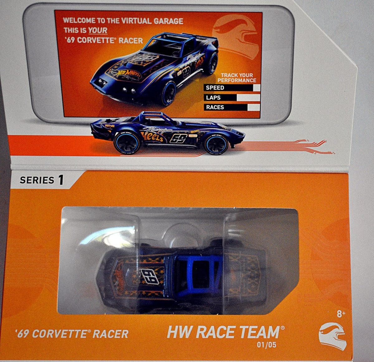 Hot Wheels ID Vehicles - 1969 Chevrolet Corvette Convertible Racer