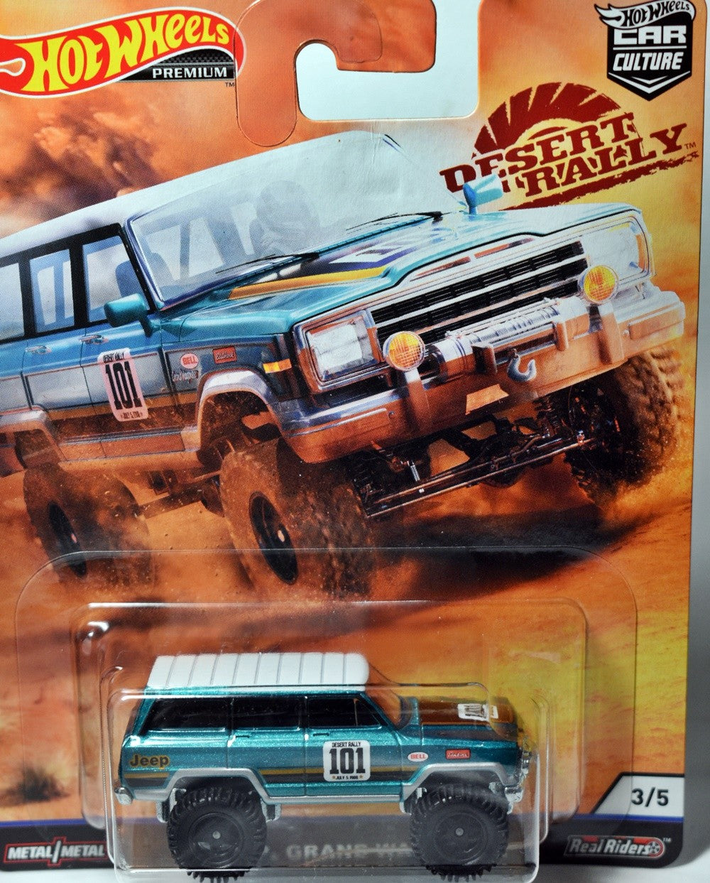 Hot Wheels Car Culture - Desert Rally - 1988 Jeep Grand Wagoneer
