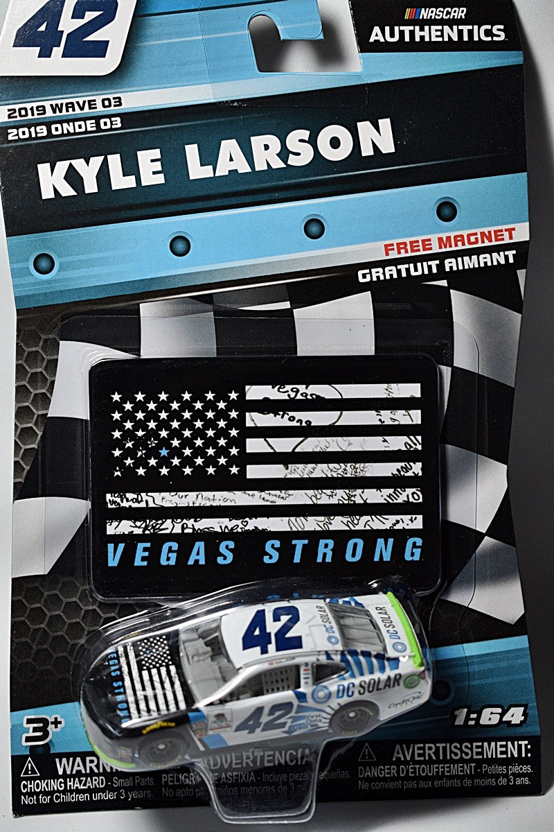 NASCAR Authentics - Kyle Larson VEGAS STRONG DC Solar Chevrolet Camaro Stock Car