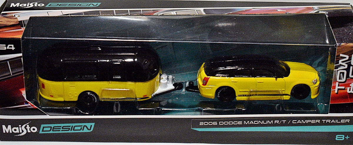 Maisto - Tow & Go - Dodge Magnum and RV Camper Trailer