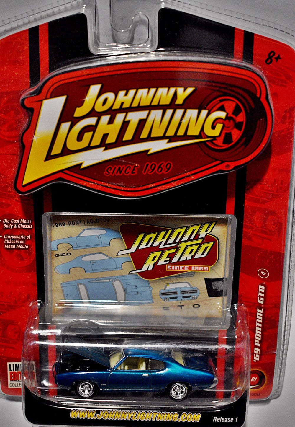 Johnny Lightning Retro - 1969 Pontiac GTO