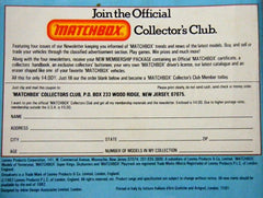 1982-83 Matchbox Catalog