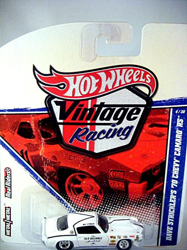 Hot Wheels Vintage Racing - Dave Strickler's 70 Chevy Camaro RS