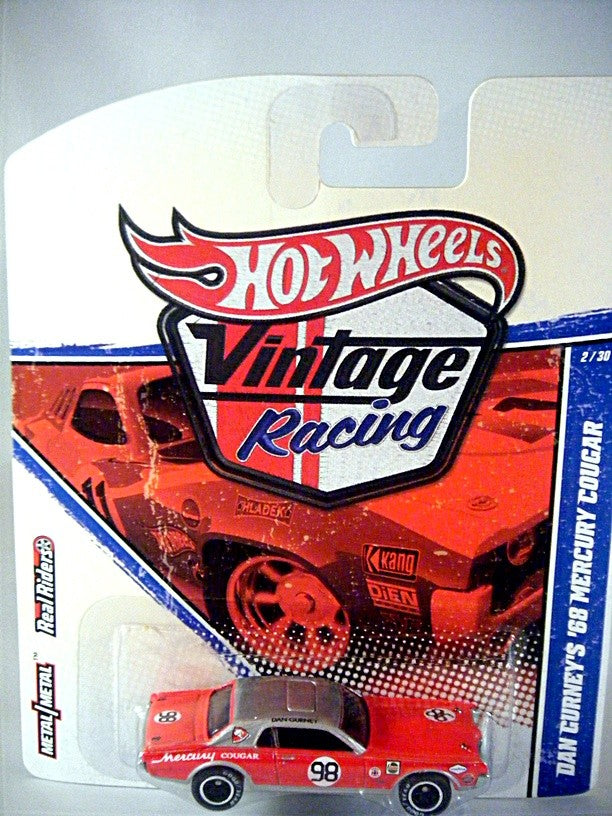 Hot Wheels Vintage Racing - Dany Gurney 1968 Mercury Cougar