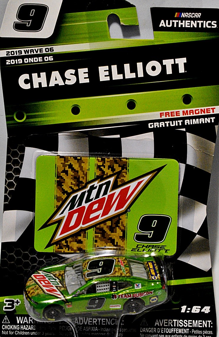 NASCAR Authentics Hendrick Motorsports - Chase Elliott Mountain Dew Race Chevrolet Camaro with Camo Racing Stripes