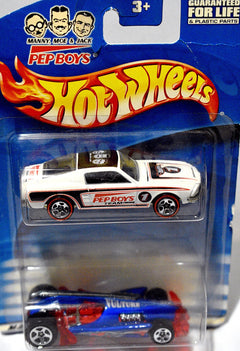 Hot Wheels - Original 2002 Pep Boys Promo set with 68 Ford Mustang Fastback