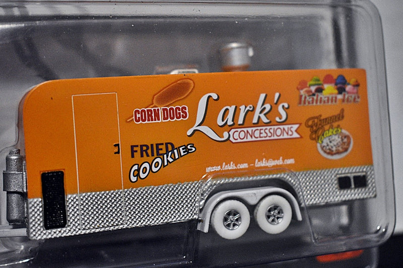 Johnny Lightning - White Lightning -Tow & Go - Jeep Cherokee XJ and Larks Concessions Carnival Trailer