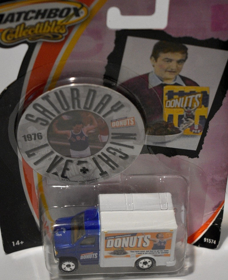 Matchbox Collectibles - Saturday Night Live John Belushi Little Chocolate Donuts Ford  Delivery Van