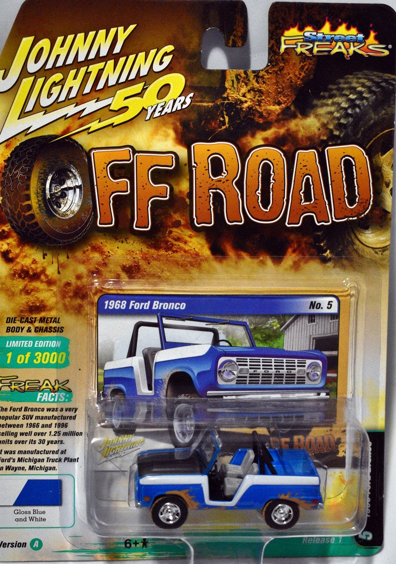 Johnny Lightning Street Freaks - Off Road - 1968 Ford Bronco 4x4