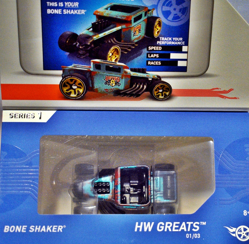 Hot Wheels ID Vehicles -  Bone Shaker - Ford Hot Rod Pickup Truck