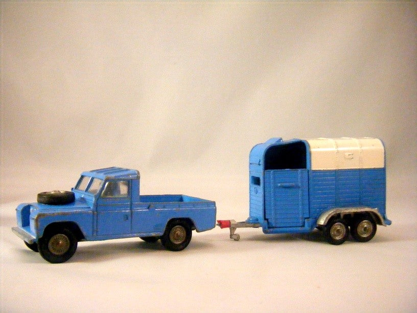 Corgi Land Rover Pickup and Rice Pony Trailer