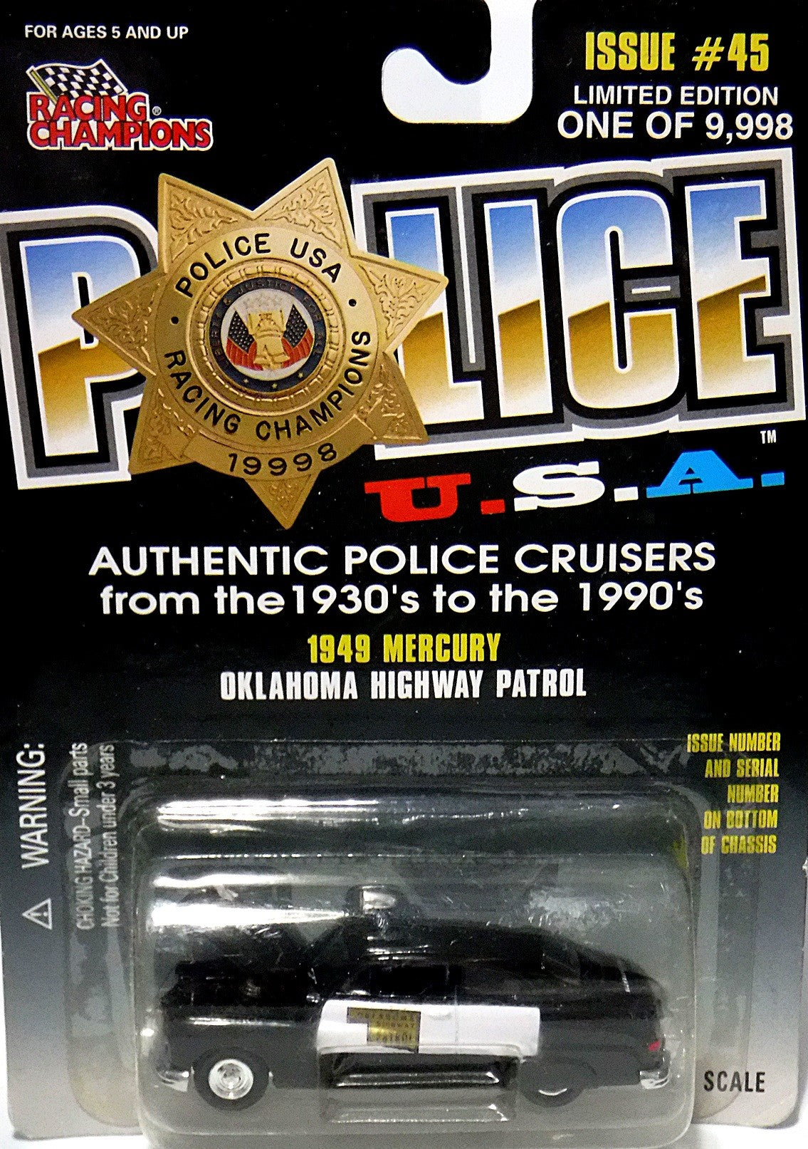 Racing Champions Police - Oklahoma Highway Patrol 49 Mercury