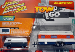 Johnny Lightning - Tow & Go - Volkswagen Type 2 Transporter & RV Trailer