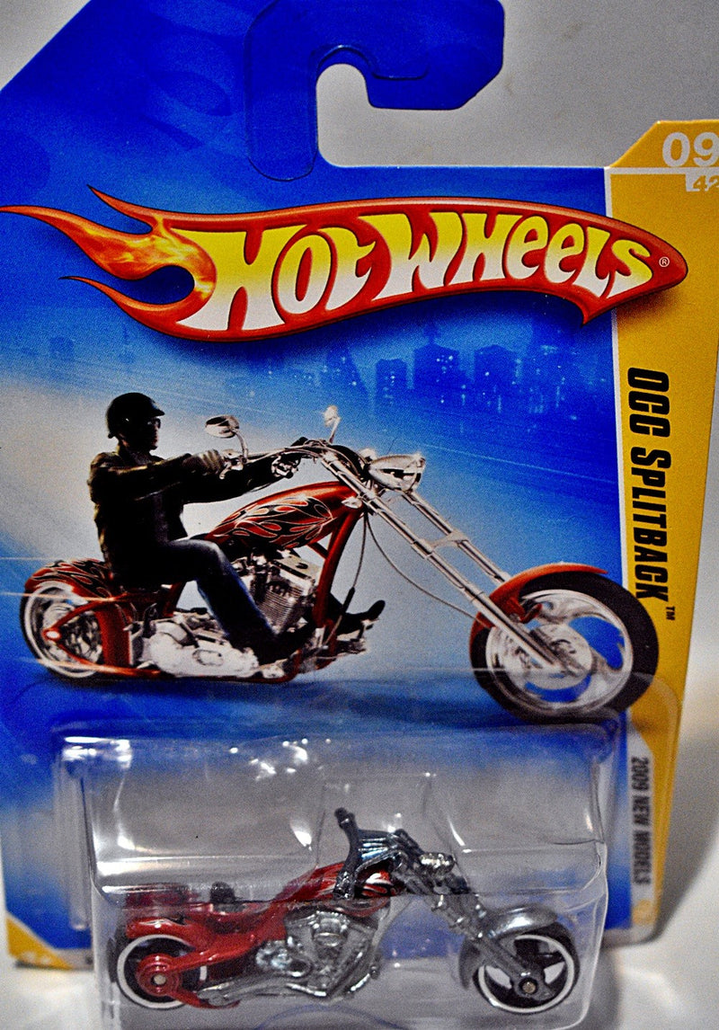 Hot Wheels 2009 First Editions - Orange County Choppers Custom Chopper Motorcycle - OCC Splitback