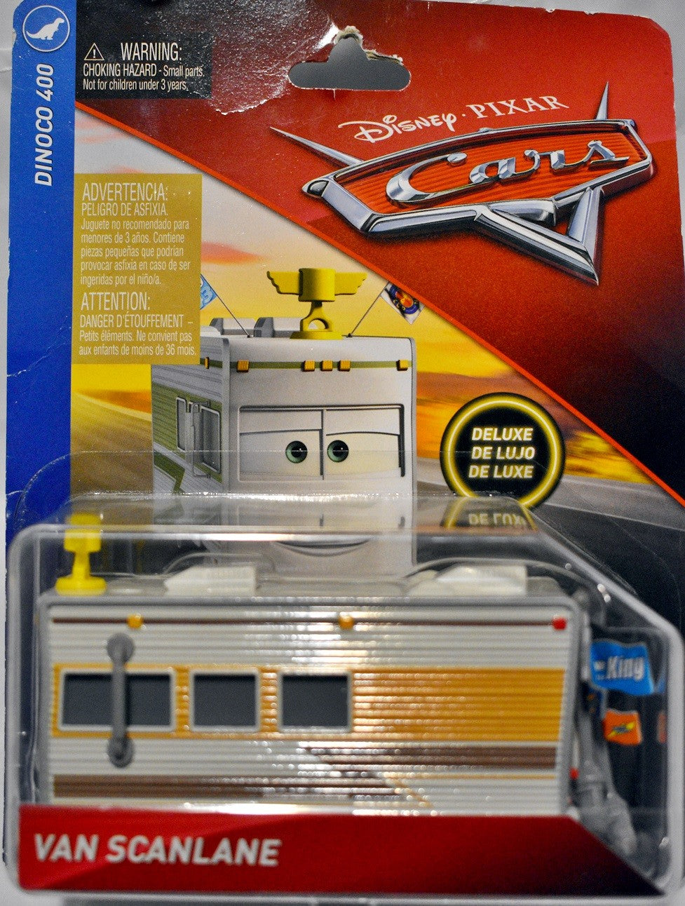 Disney CARS -  Van Scanlane - NASCAR Fan RV MOtorhome with Petty Flag