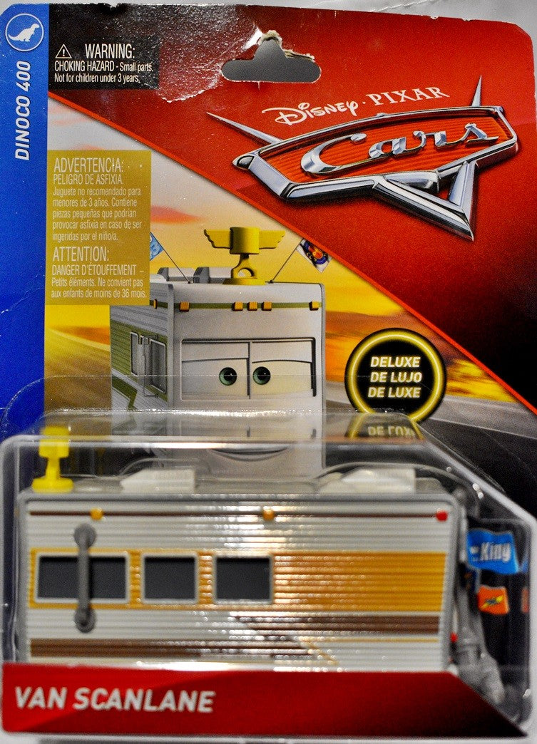 Disney CARS -  Van Scanlane - NASCAR Fan RV MOtorhome with Petty Flag