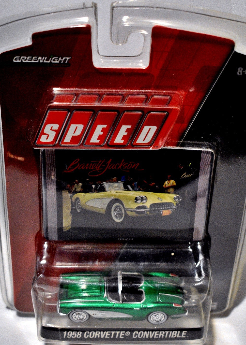 Greenlight Speed Barrett-Jackson  - Rare Green Machine - 1958 Chevrolet Corvette