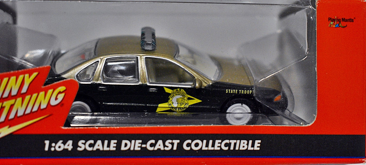 Johnny Lightning - American Blue - White Lightning Chase Car - New Hampshire State Trooper Chevrolet Caprice