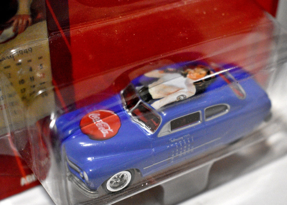 Johnny Lighting Coca-Cola Calendar Girls - 1949 Mercury Lead Sled Custom