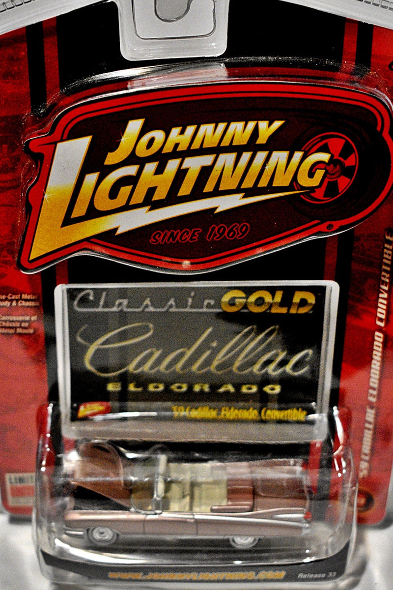 Johnny Lightning Classic Gold - 1959 Cadillac Eldorado Convertible