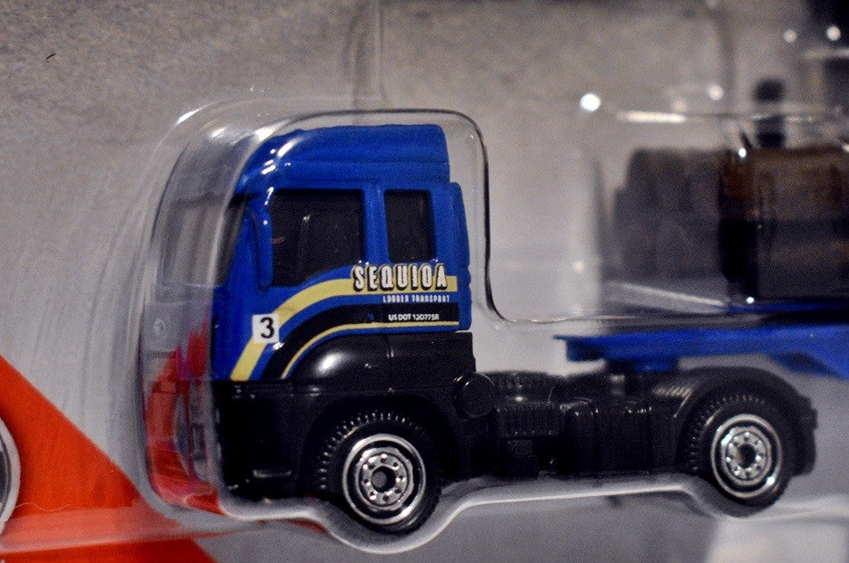 Matchbox Convoy Sequioa Lumber Transport Set - Ford Cargo Semi Tractor Trailer & Dirt Smasher Log Loader