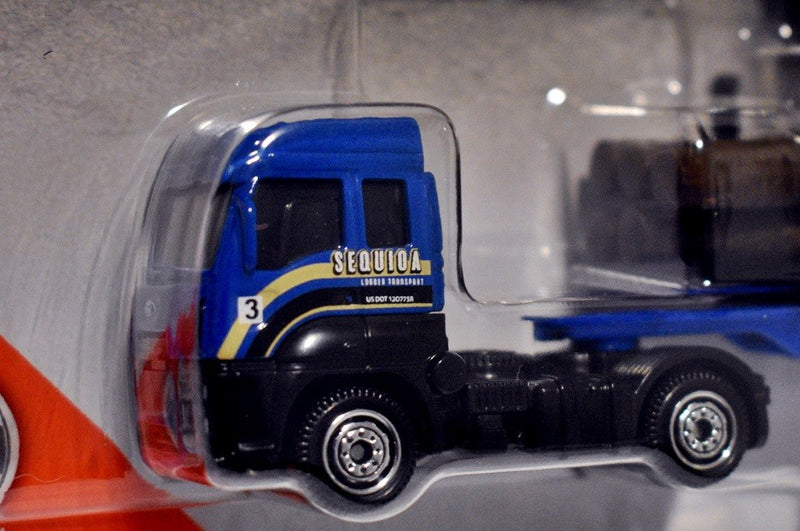 Matchbox Convoy Sequioa Lumber Transport Set - Ford Cargo Semi Tractor Trailer & Dirt Smasher Log Loader
