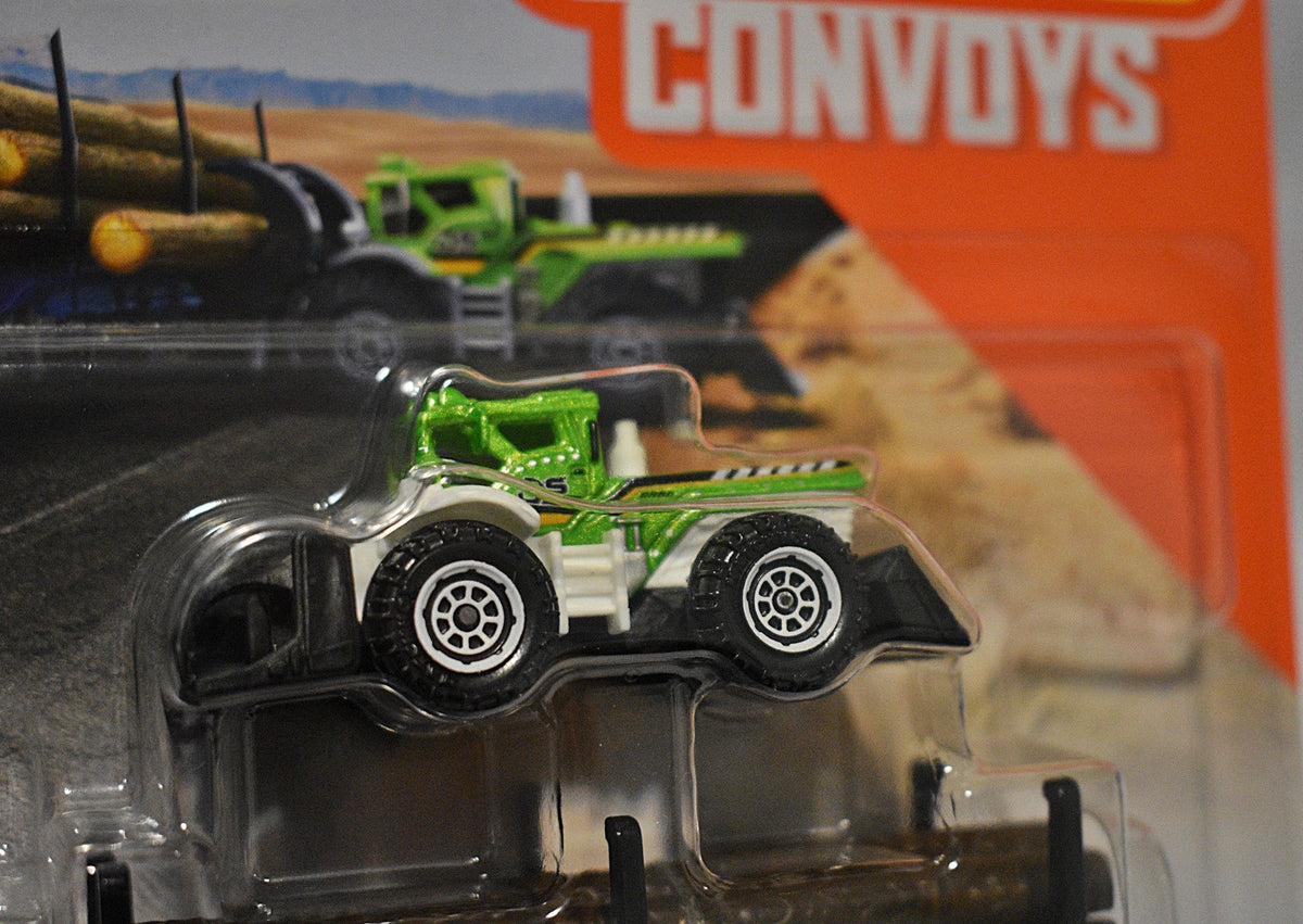 Matchbox Convoy Sequioa Lumber Transport Set - Ford Cargo Semi Tractor Trailer & Dirt Smasher Log Loader
