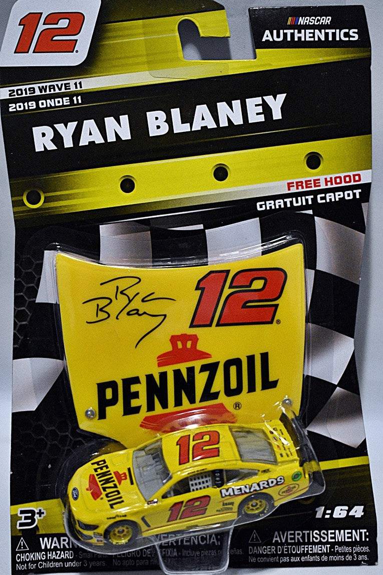 NASCAR Authentics - Ryan Blaney Pennzoil Menards  Ford Mustang