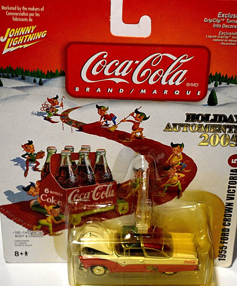 Johnny Lightning Coca-Cola Christmas Automent - 1956 Ford Fairlane