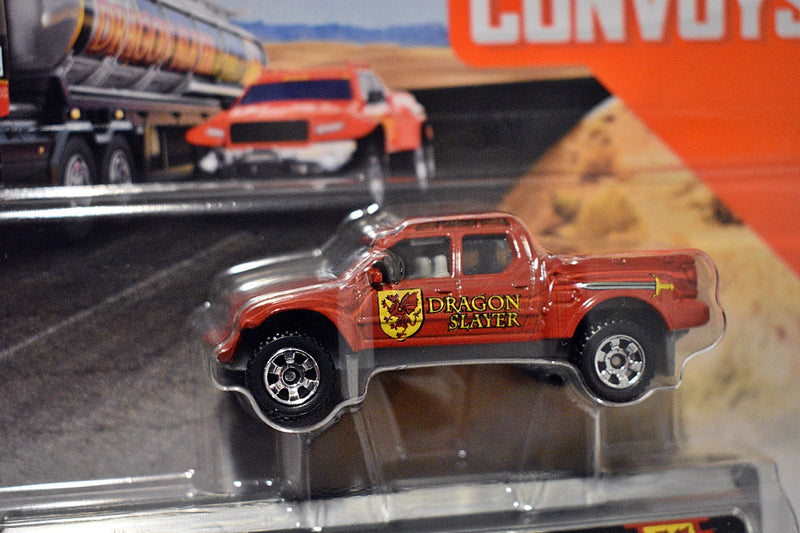 Matchbox Convoy Dragon Slayer Petrol - Tanker & Badlander Pickup Set