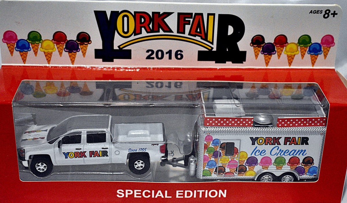 Greenlight Promo - 2016 York Fair Chevy Silverado & Ice Cream Trailer Set
