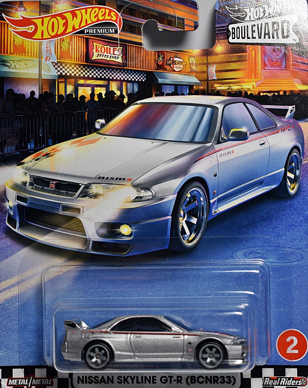 Hot Wheels Premium - Boulevard - Nissan Skyline GT-R (BCNR33)