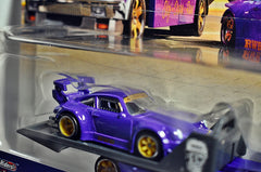 Hot Wheels Car Culture - Team Transport - RWB Porsche 930 & Aero Lift Flatbed Truck